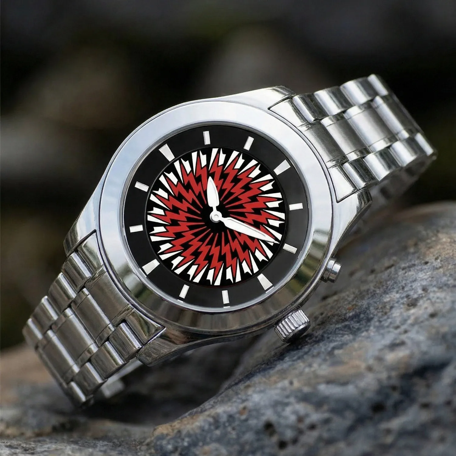 

CILOA 2026 New Men's Watch, High-Quality Round Red Fashionable Casual Luxury Gift for Boyfriend, Waterproof Quartz Watch