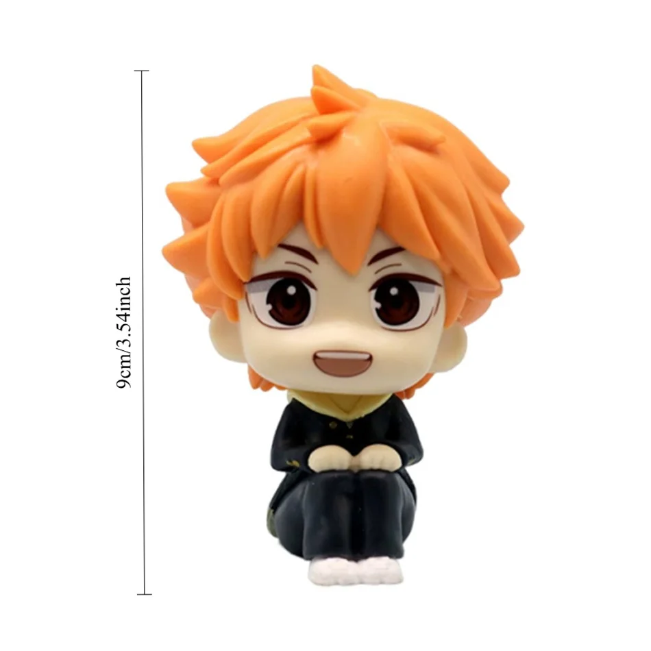 8,5-10cm Anime Haikyuu Figur Hinata Shoyo Tobio Kageyama 2er-Set Actionfigur Puppe Spielzeug Auto Kawaii Dekoration PVC-Modell Geschenk – Detail 4
