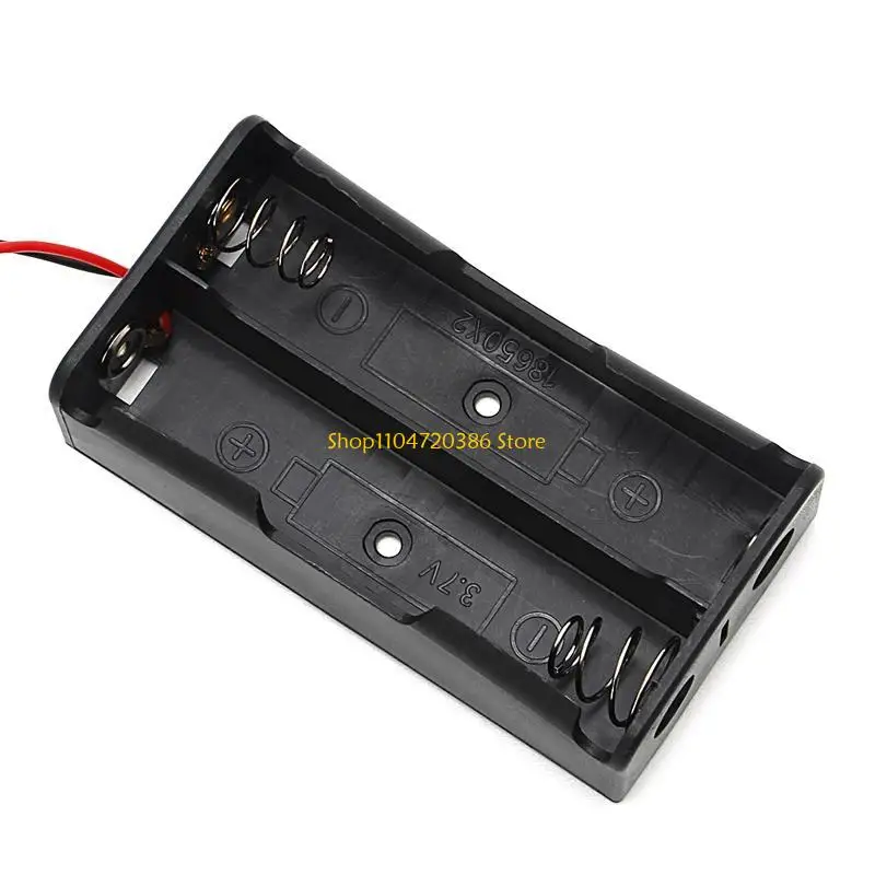 K0EA 5 Pcs 18650 Rechargeable Battery 3.7V Clip Holder Box for Case With Wire