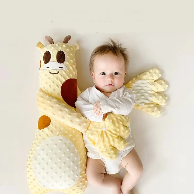 

Pillow Cartoon Multifunctional Soothing Toddler Curve Exhaust Fill Roll Side Fixation Belt Baby Sleep