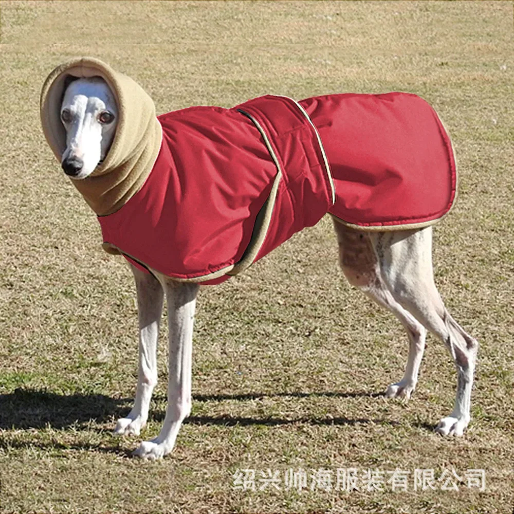 Whippet Dog Coat Waterproof Winter Warm Medium Large Dog Outfits Wolfhound Shepherd Clothing Greyhounds Dogs Clothes Jacket