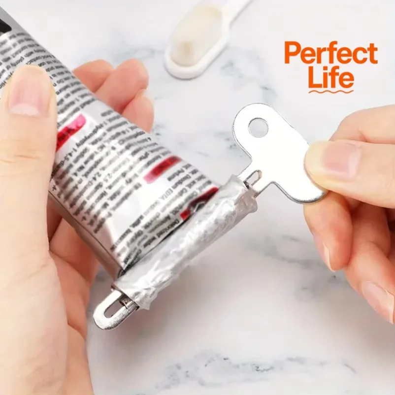 

Cast Iron Toothpaste Tube Squeezer, Manual Toothpaste Dispenser, Bathroom Accessories Metal Tube Wringer, No Power Required