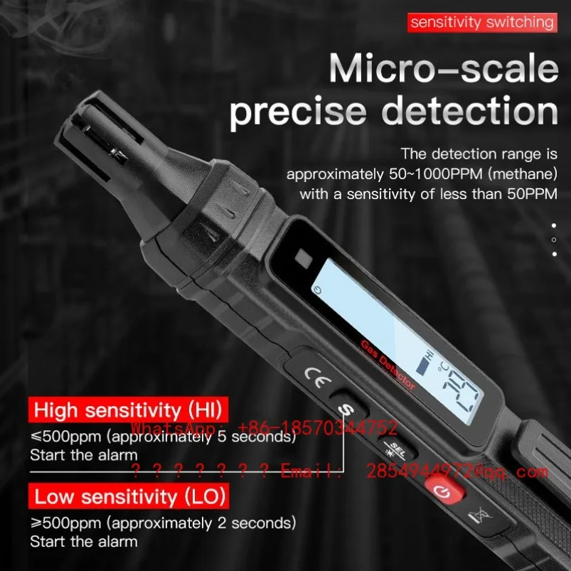 Combustible Gas Detector Gas Leakage Natural Gas Leakage Detection Pen