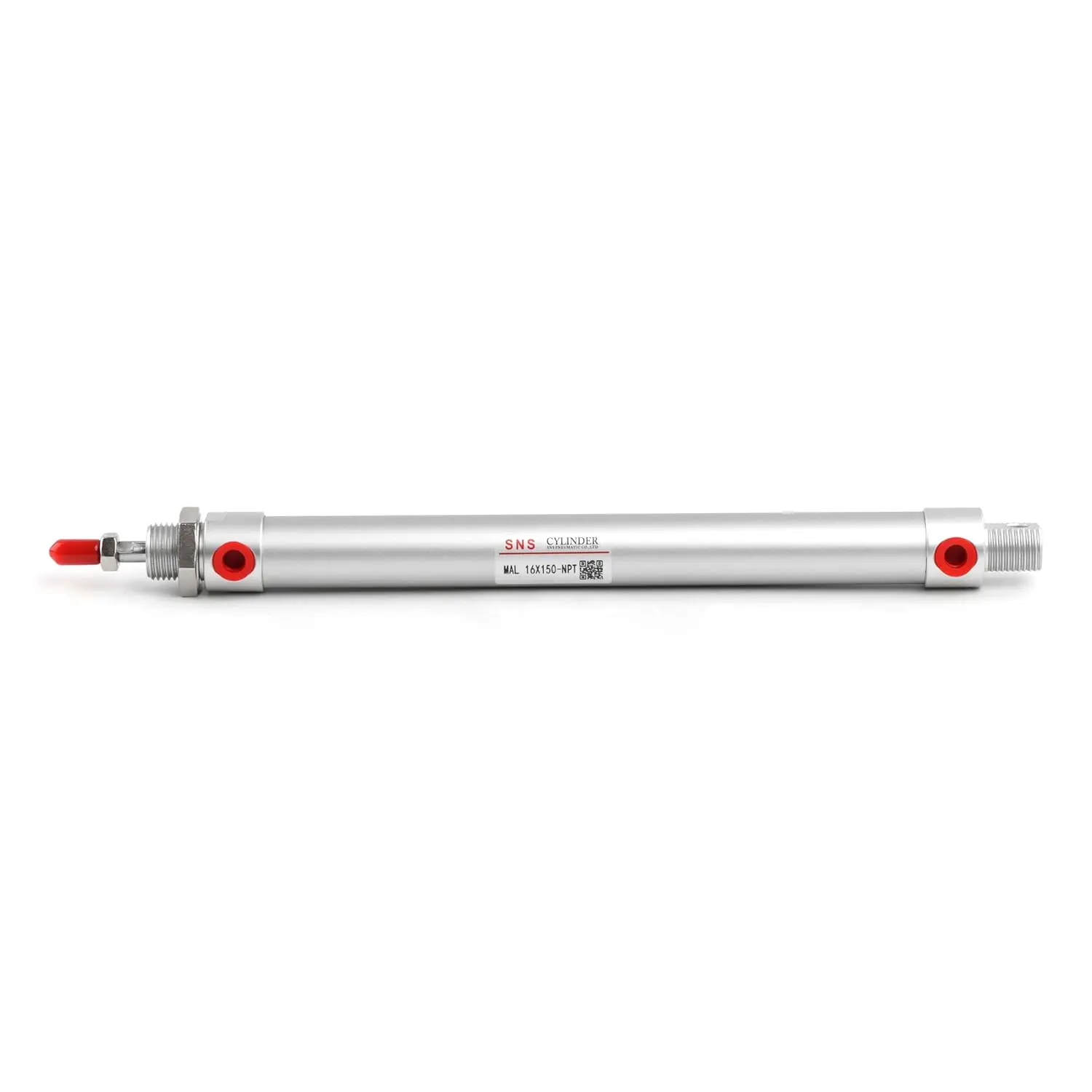 

SNS Pneumatic 16mm Bore 150mm Stroke NPT1/8 Aluminum Alloy Mini Air Cylinder Double Action MAL16x150