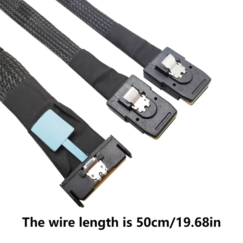 High Speed MCIO 8i 74P Male To 2xSFF 8087 Male Extension Cable Adapter