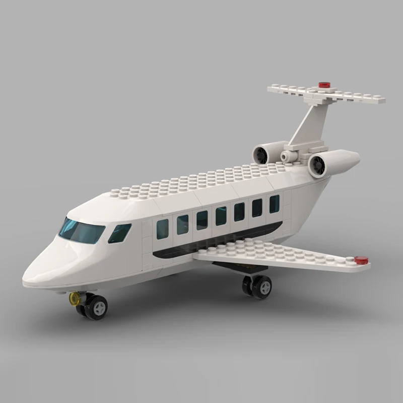 Moc Building Blocks Private Jet Technology Modular Bricks Model  Gifts Christmas Toys DIY Sets Assembly