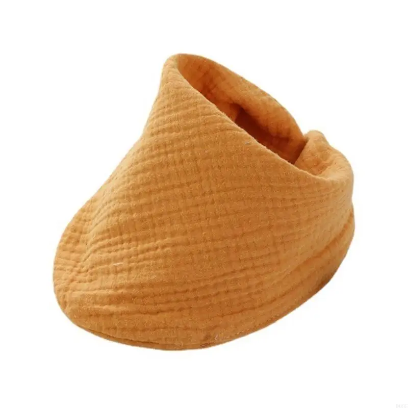 

96GC Cotton Bibs 4 Layer Bibs Newborn Burp Cloth Feeding Bibs Neck Scarf 5Pcs