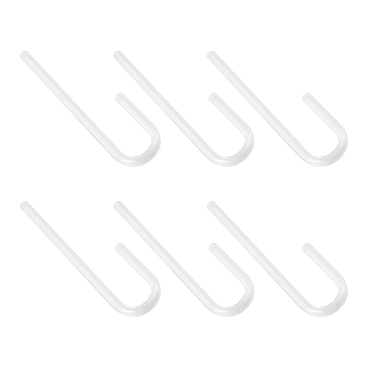 AA91 6pcs Acrylic Pipe U Shape Tube Bend for Aquarium Co2 System/Diffuser
