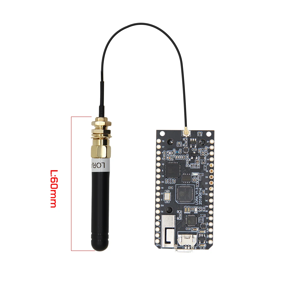 LILYGO® LoRa32 V1.3 Макетная плата ESP32 LoRa SX1276 868/915 МГц Wi-Fi Bluetooth беспроводной модуль 0,96 дюймовый OLED экран Arduino