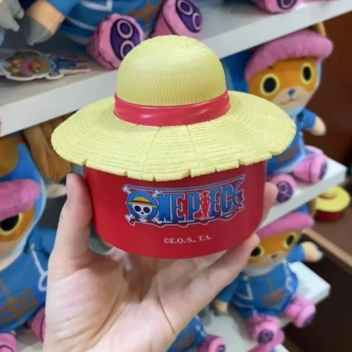 Figurka Luffy z anime One Piece - Pudełko na kapelusz słomkowy, organizer na biurko dla dzieci, ozdoba kolekcjonerska na prezent świąteczny