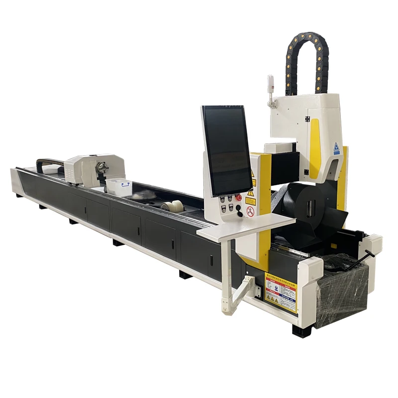 Ocean Link 100 170 240mm Chuck Fiber Tube Cutting Machine 6m Metal Tube Cutting Machine