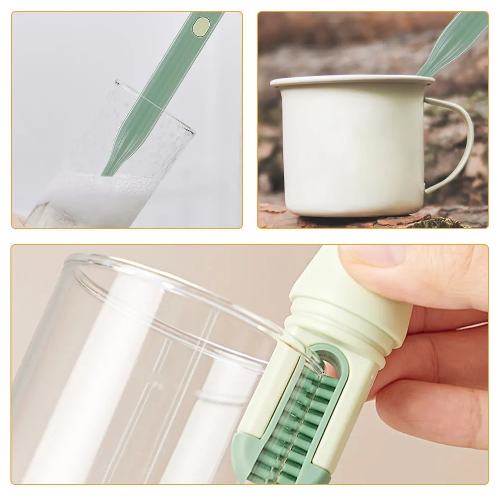 Sponge Bottle Cleaning Brush with Extra Long Handle Ideal for Hard to Reach Areas in Bottles Feeding Bottles Coffee Cups