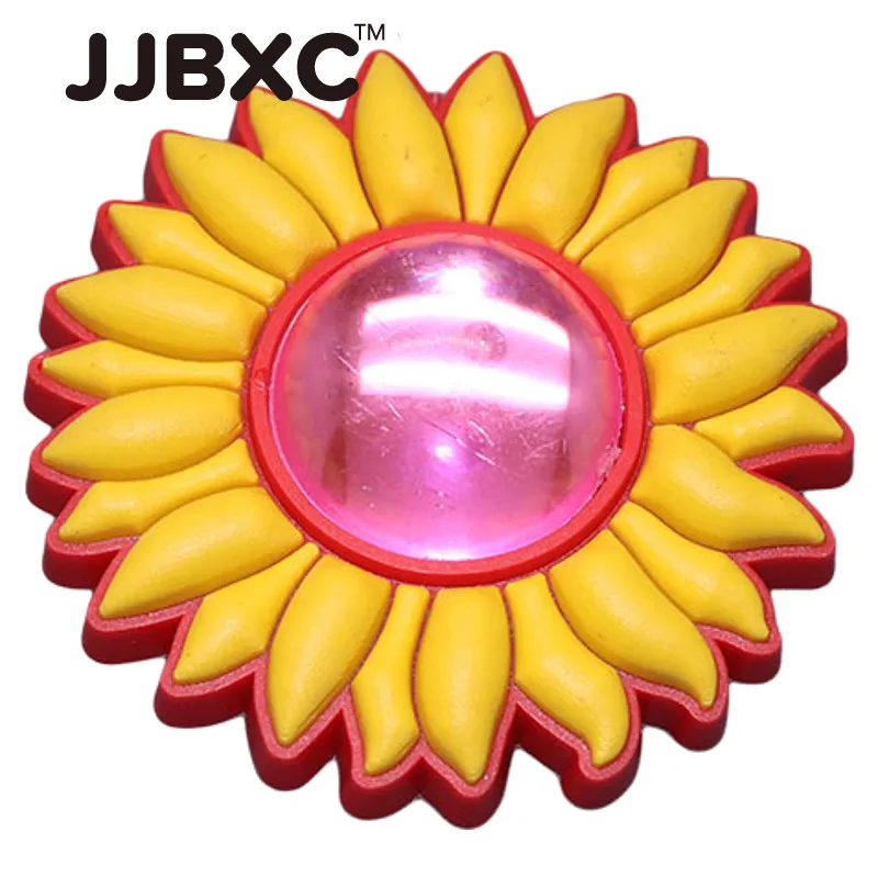 JJBXC Charm Shoe Buckle with Diamond Three-Dimensional Flower Design