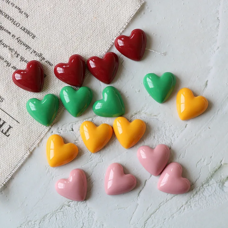 10pcs 18mm Love Refrigerator Magnet Cute Color Cartoon Refrigerator Sticker Resin Magnetic Refrigerator Magnet Home Decor