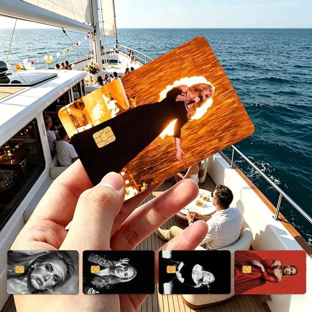 A-Adele Singer Hello Ballad  Credit Card HD Stickers Game Card Decal Small Chip Waterproof Sticker Gift