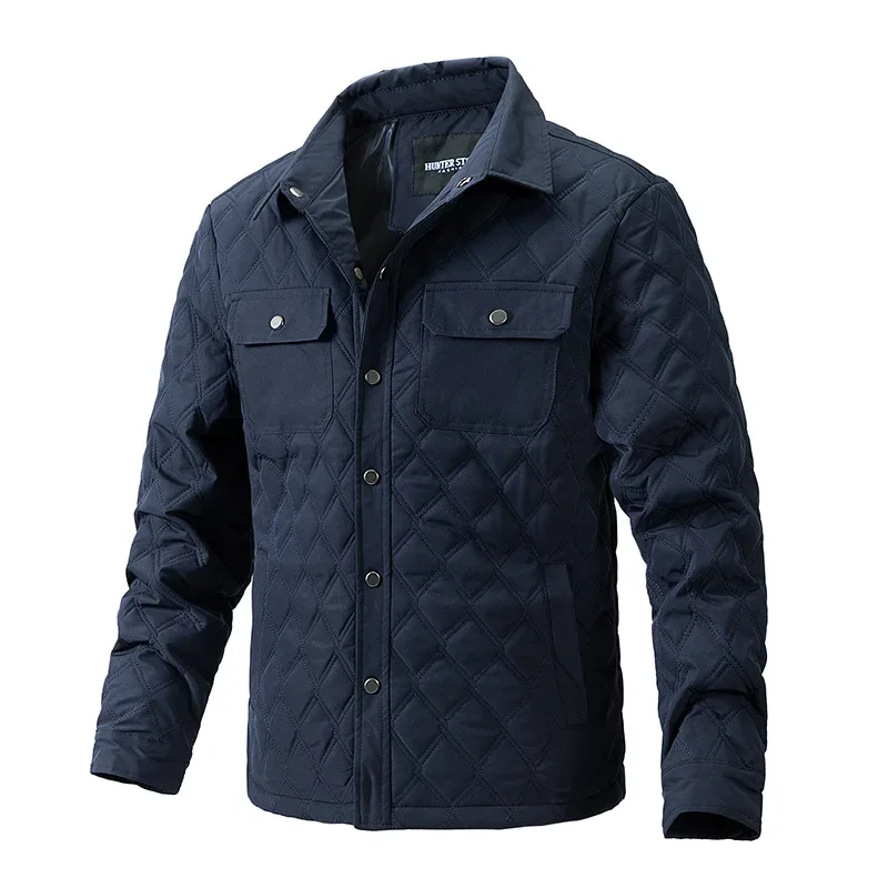 

Unique Design and 3D Cut Diamond Grid Jacket for Men - Upgrade Your Style and Comfort for Any Occasion