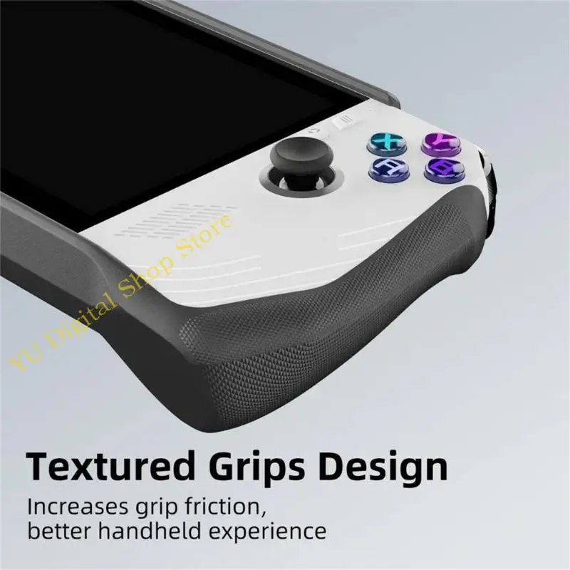 96BA Upgraded TPU Protective Case for Rog Console Shock-Absorption Non-Slip Anti-Scratch Design Cover Protector Case