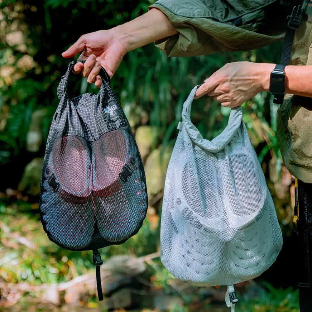 Mochila Externa com Bolso Canguru Expansível, Bolsa Multifuncional Destacável para Armazenamento de Calçados, Acessório Externo para Mochilas de Caminhada e Escalada