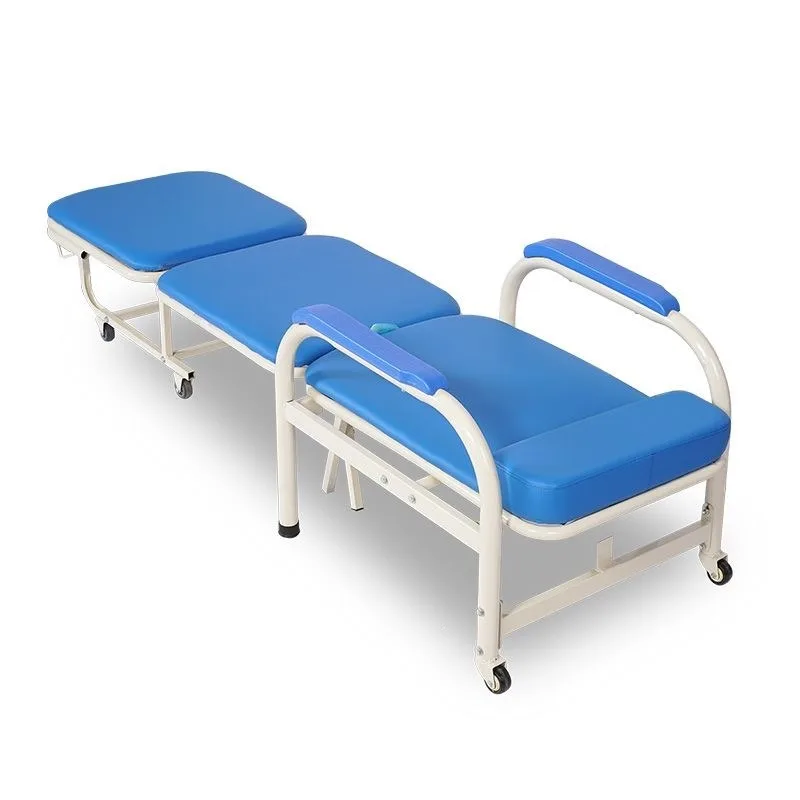 Accompanying chair bed dual-purpose multi-functional single portable folding chair bed, household lunch break chair for nap