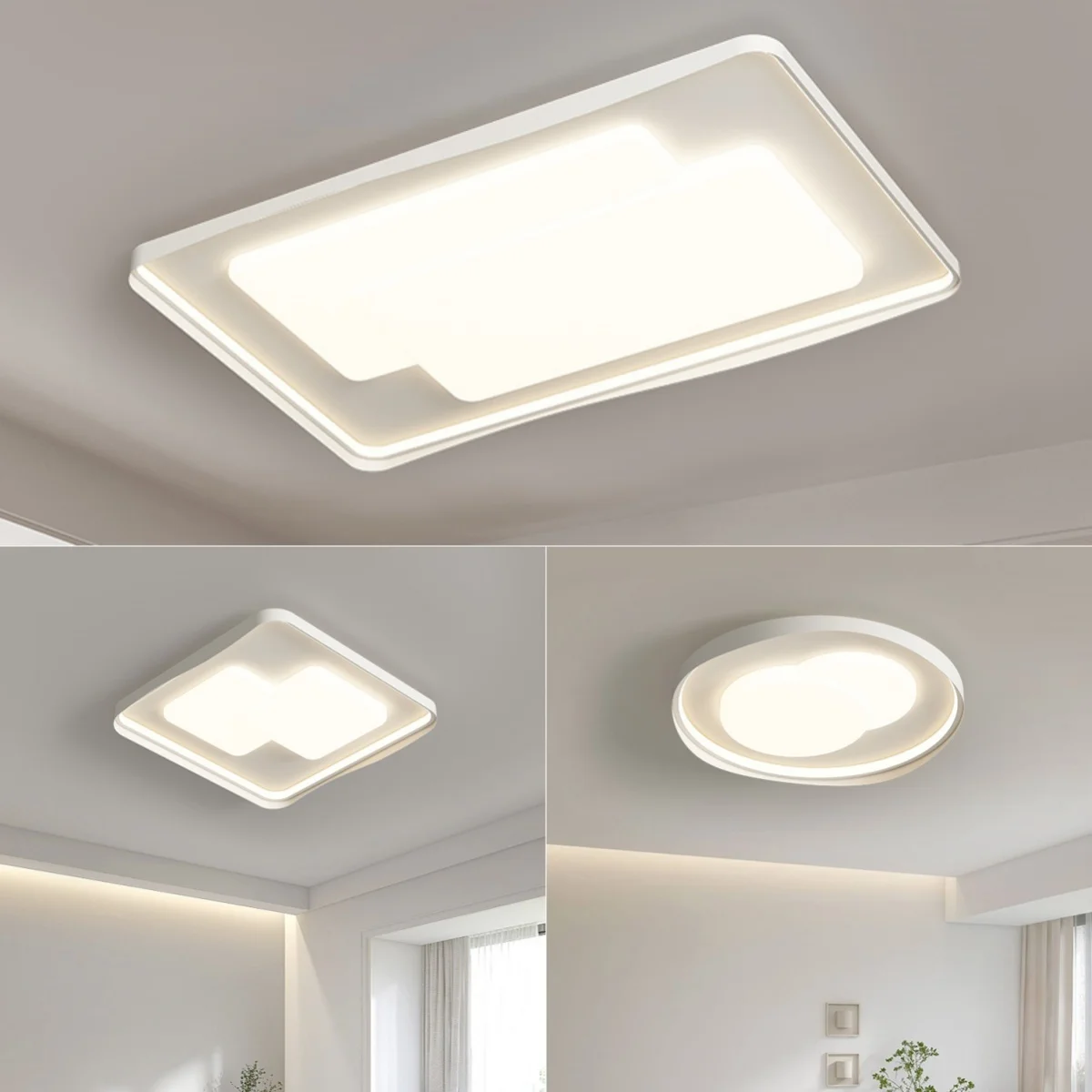 qilemei quarto moderno luz de teto lampada simples para sala de estar espectro completo protecao ocular luminaria domestica 01