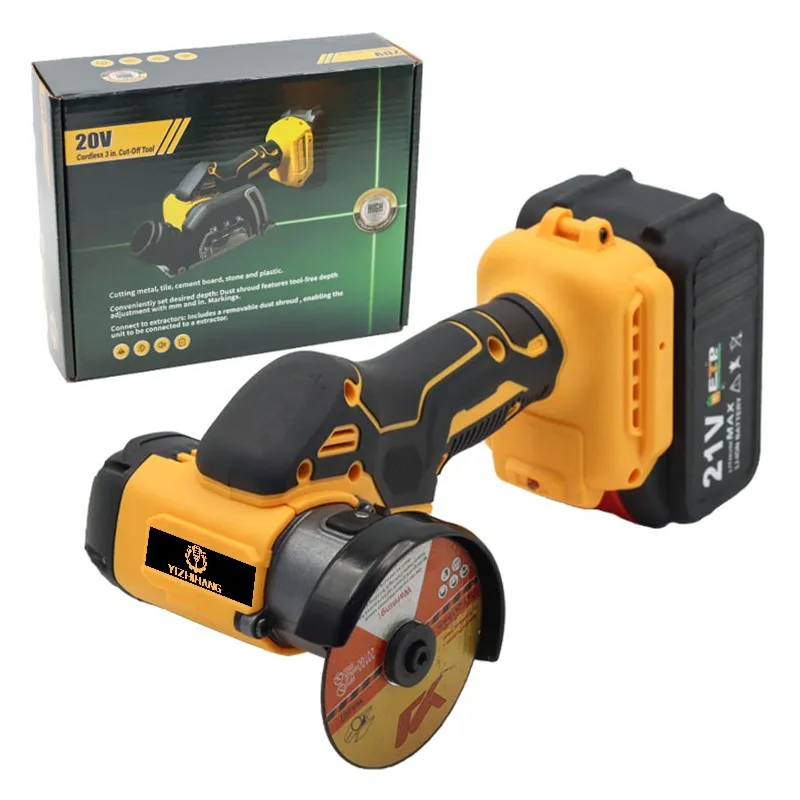Portable Cordless Circular Saw Brushless Lithium Electric Wood Cutting Machine with Metal Stone & Brick Saw Applications 5-Inch