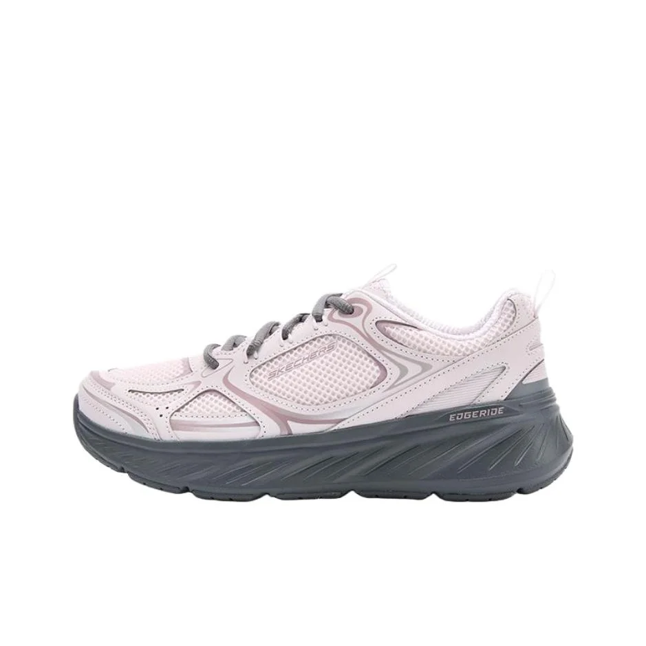 Skechers Edgeride Breathable Lightweight Low top Running Shoes Women's Pink Black 150499-BKPK