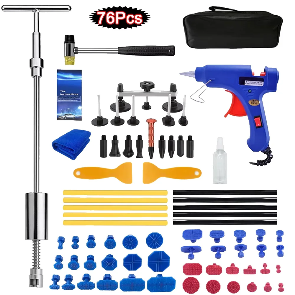 

Professional Car Paintless Dent Repair Puller Tools Auto Body Dent T-Bar Slide Reverse Hammer Remover Kits for Car