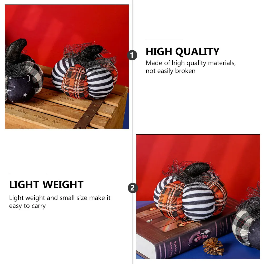 

Cloth Pumpkin Home Decor Lightweight Delicate Mini Artificial Pumpkin Decoration Halloween Thanksgiving Festival Tabletop Party