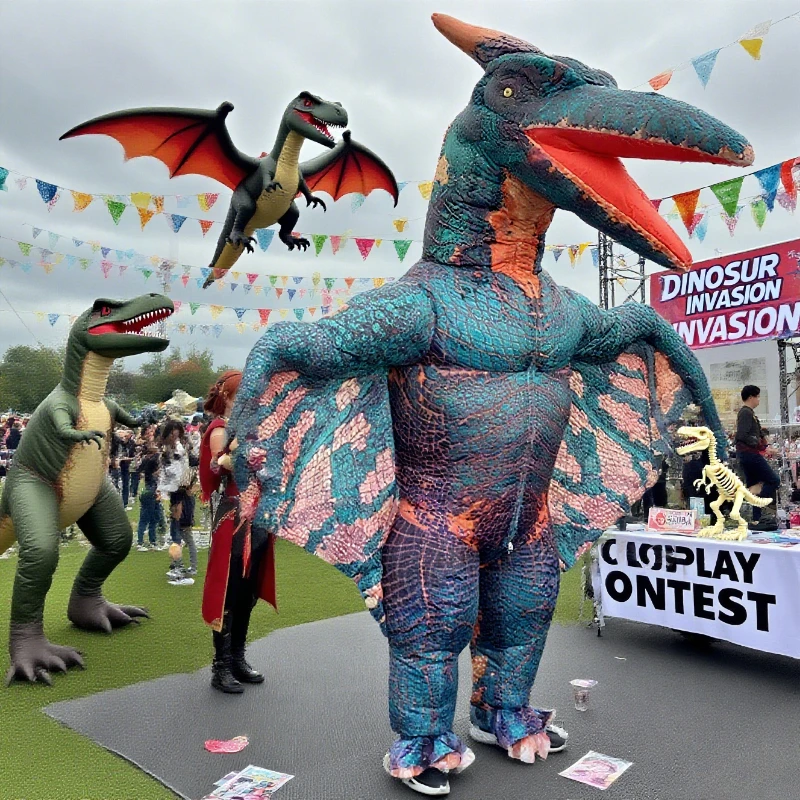 

Pterodactyl Inflatable Costume Dinosaur Series Cosplay Inflatable SetParty Performance suitHalloween Christmas Fun Dress Up
