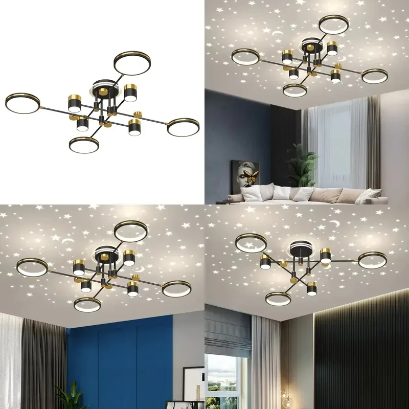 Living Room Starry Sky Ceiling Light Modern Simple Dining Room Light Emitting Diode Light Creative Personality Whole
