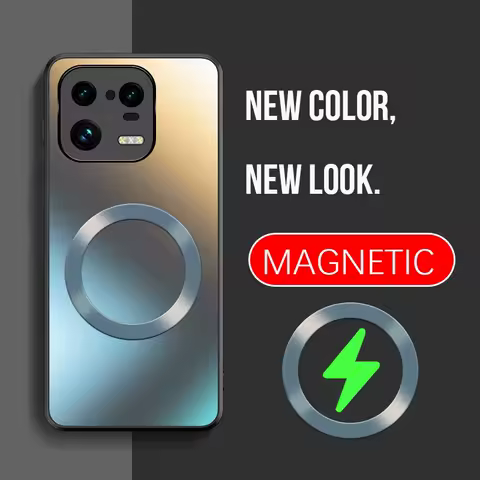 Luxury Magnetic AG Silicon Matte Frosted Case For Xiaomi Mi 14 13 13T 12 12T 11 10 Poco F3 F4 F5 Pro Camera Len Protective Cover