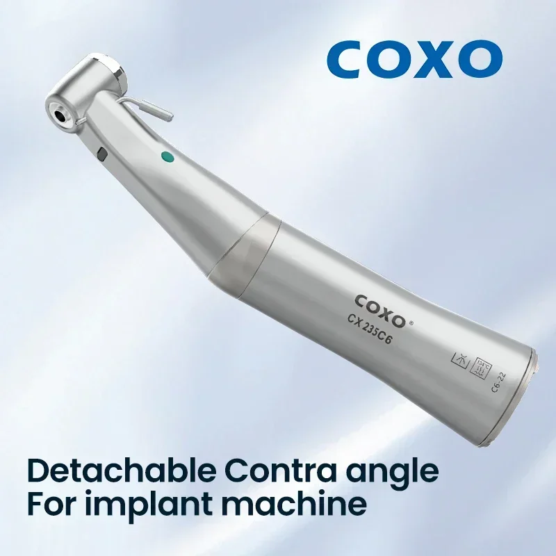 COXO CX235-C6 20:1 Dental High-Speed Handpiece External Contra Angle Air Turbine Whitening Machine and Tooth Cleaning Equipment