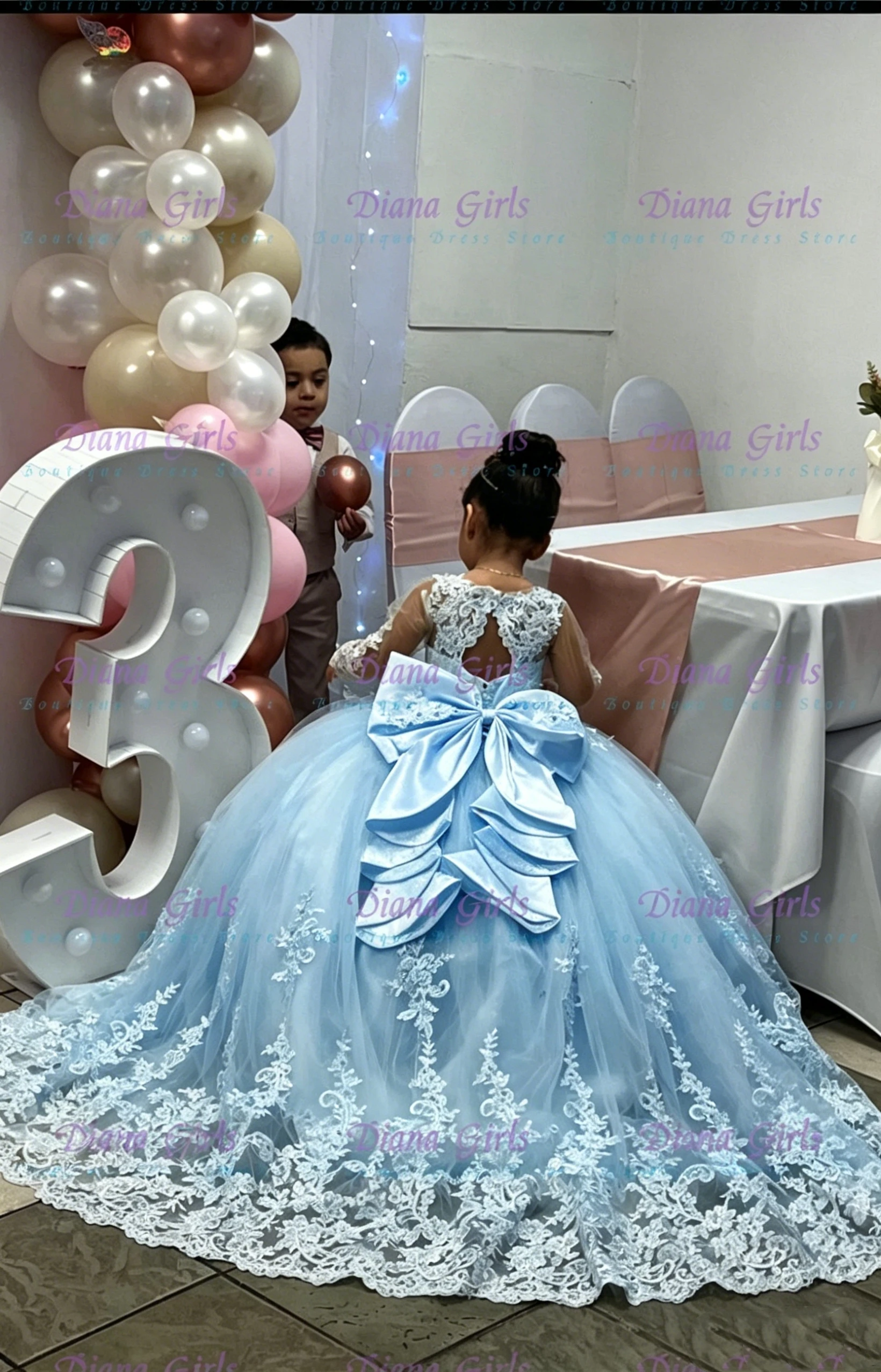 Elegante Vestido de Niña para  - Bridal Sash Ribbon reseña y precio