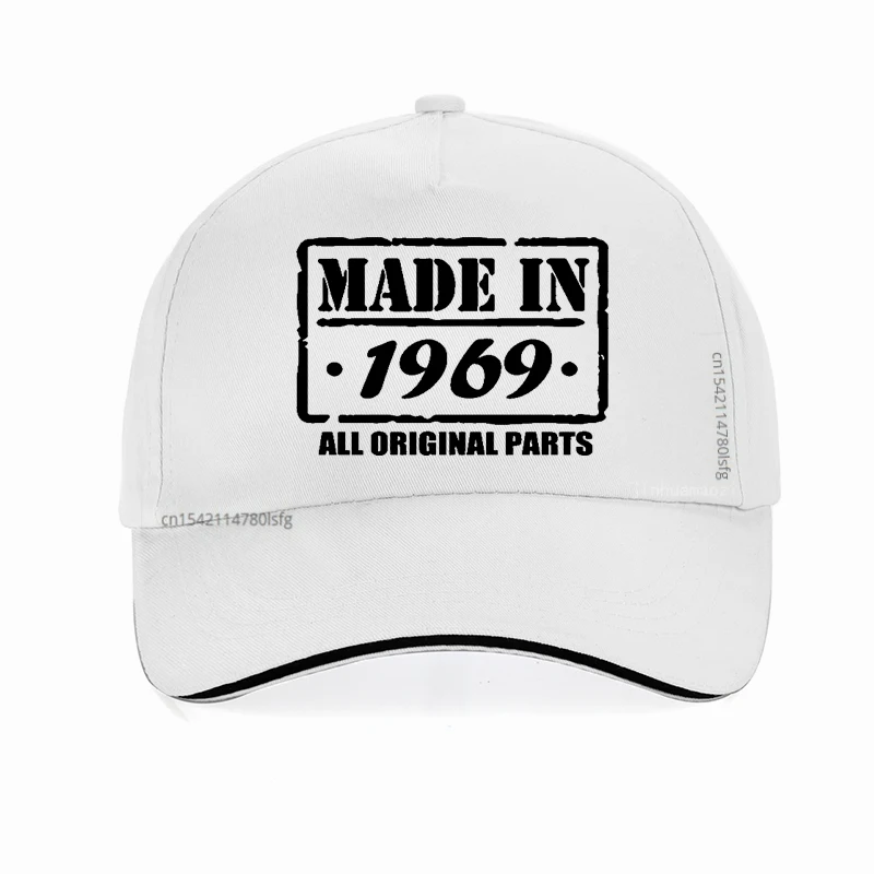 Casquette de baseball décontractée pour homme, chapeau du 50e anniversaire, fabriquée en 1969, toutes les pièces d'origine, DistMurcia, nouveauté, été