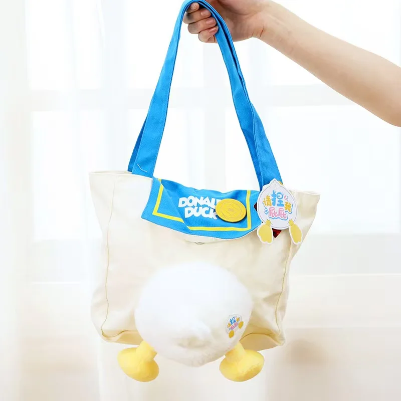 Cool And Trendy Disney Donald Duck Shoulder Bag Anime Characters Surrounding Large Capacity Cute Cartoon Hand Held Crossbody Bag