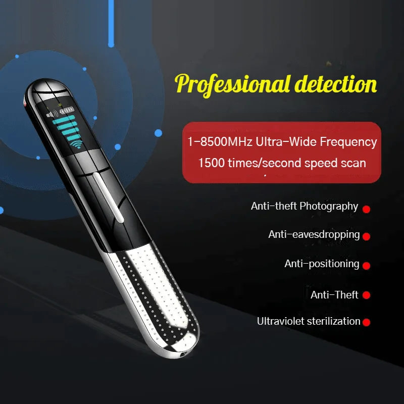 

GPS Detector Positioning Signal Anti-candid Anti-monitoring Camera Detection Instrument UV Sterilization Compact