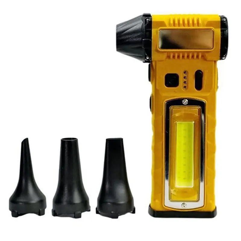 

YWDZ-USB Rechargeable Turbo Fan Air Blower Brushless Motor High-Speed Violent Fan SOS Flashlight Power Tool