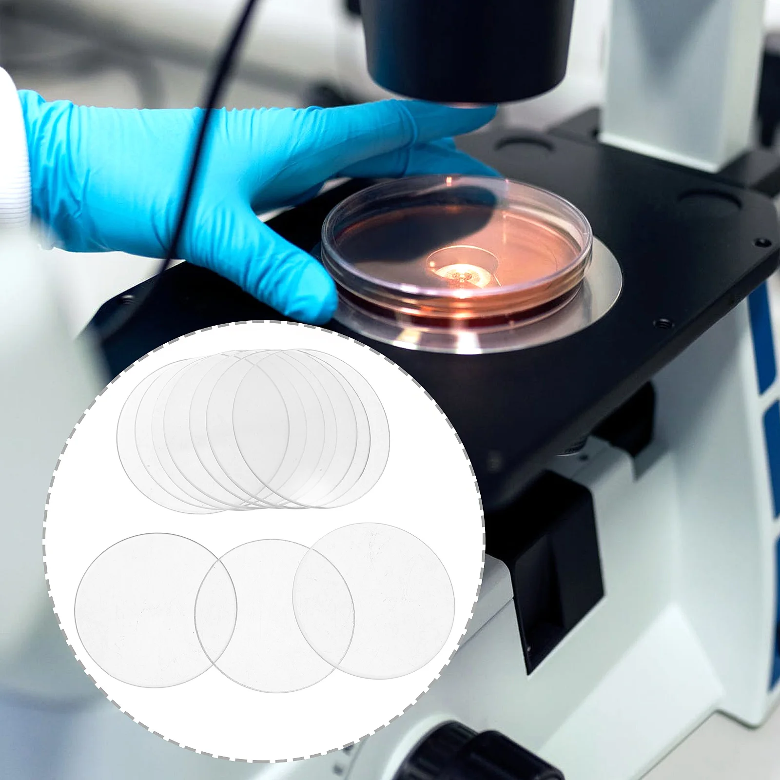 

10Pcs Chemistry Watch Glass Thickened Transparent Laboratory Cover 45mm Glass Beakers Laboratory Watch Glasses