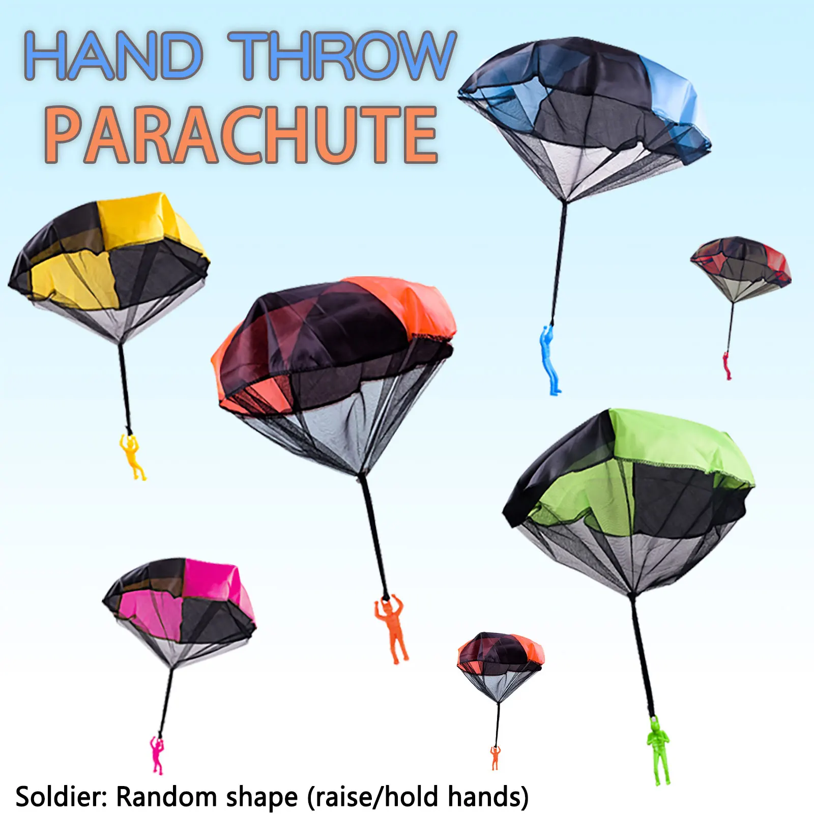 Children'S Flying Parachute Toys, Free Throwing Hand Thrown Parachutes, Soldiers Throwing And Watching Outdoor Children'S Toys L