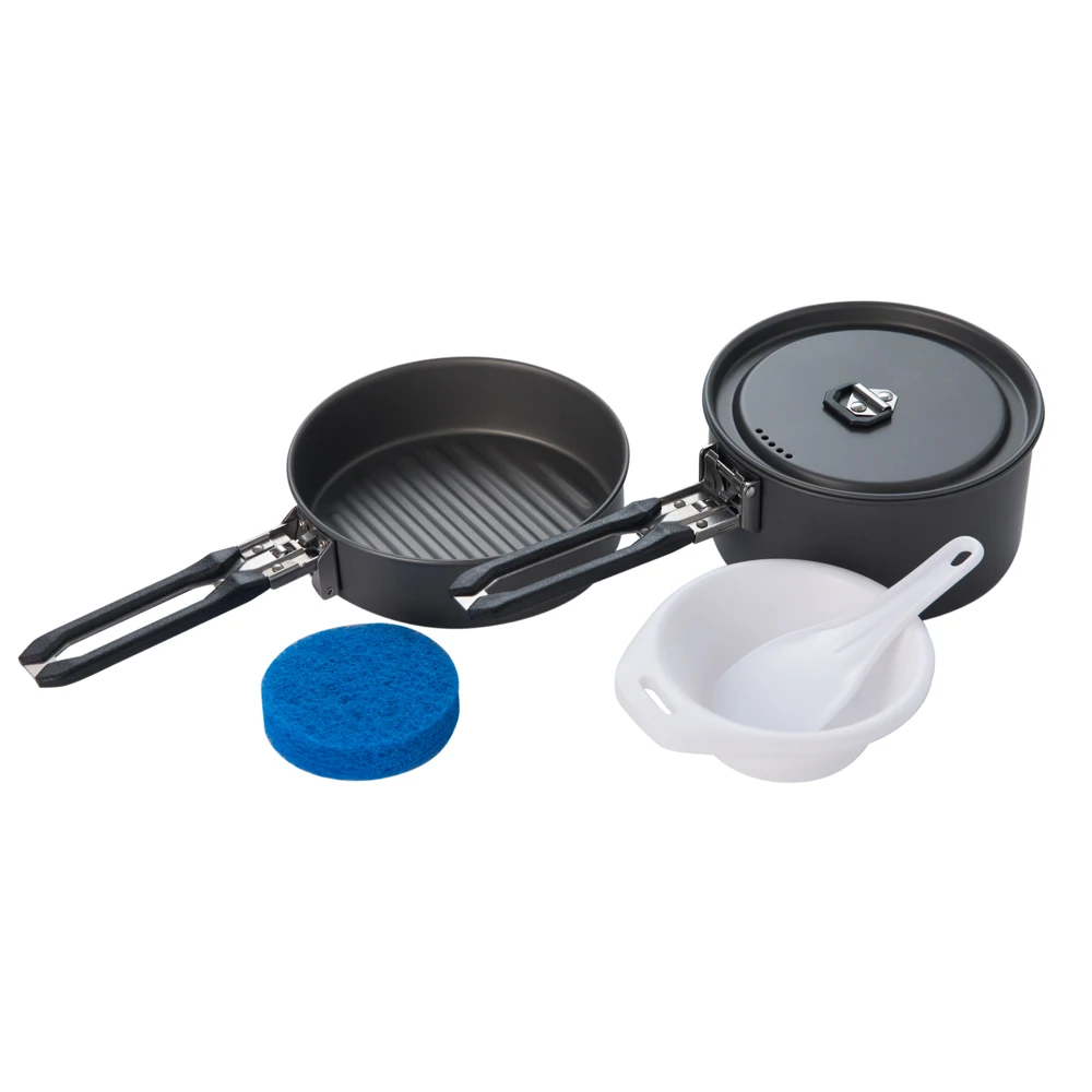 Fire Maple Feast 1 Outdoor Camping Wandelen Kookgerei Backpacken Koken Picknick Pot Pan Set Opvouwbaar handvat 1-2 personen FMC-F1