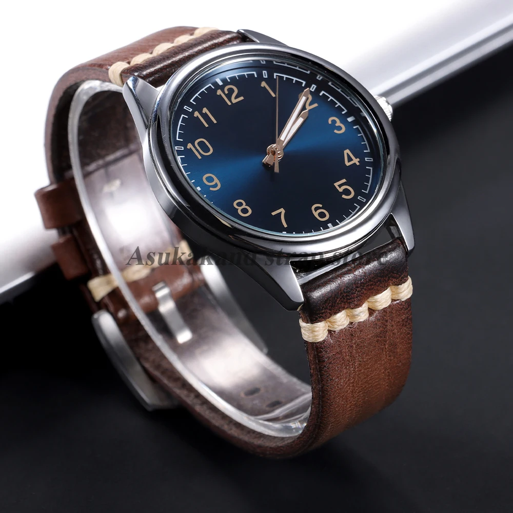 Кожаный ремешок ручной работы 18 мм, 20 мм, 22 мм, 24 мм, быстросъемный ремешок для часов Seiko, ремешок для часов Omega, браслет для умных часов, мужской и женский ремень