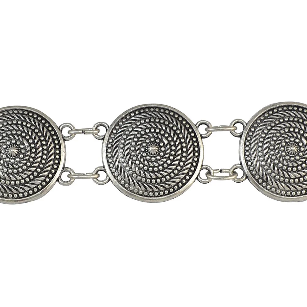 

Flower Waist Chain Durable Alloy Adjustable Length Vintage Dress Chain Chic Waistband for Woman Fashion Party Evening