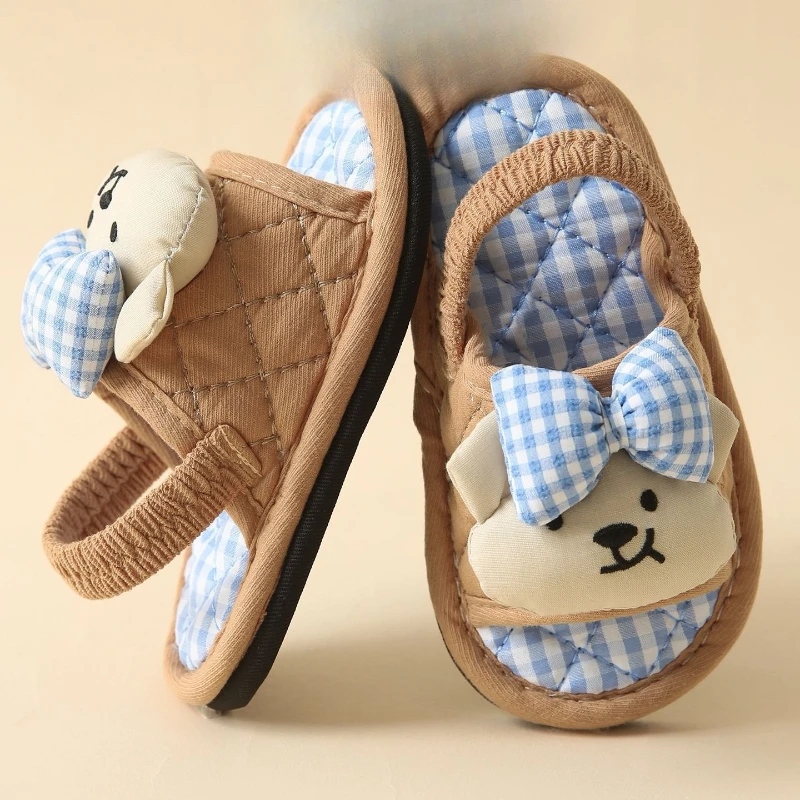 Cartoon Kawaii Miffy New Style Home Cotton Slippers Lightweight Absorb Sweat Soft Ultra Thin Mute Fashion Comfortable Anti-slip