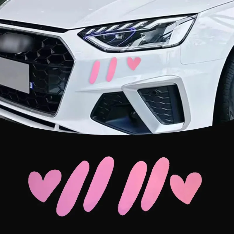 Cute Cartoon Powder Blusher Car Stickers Waterproof Auto Bumper Window Motorcycle Front Fairing Tank Decorative Vinyl Decals