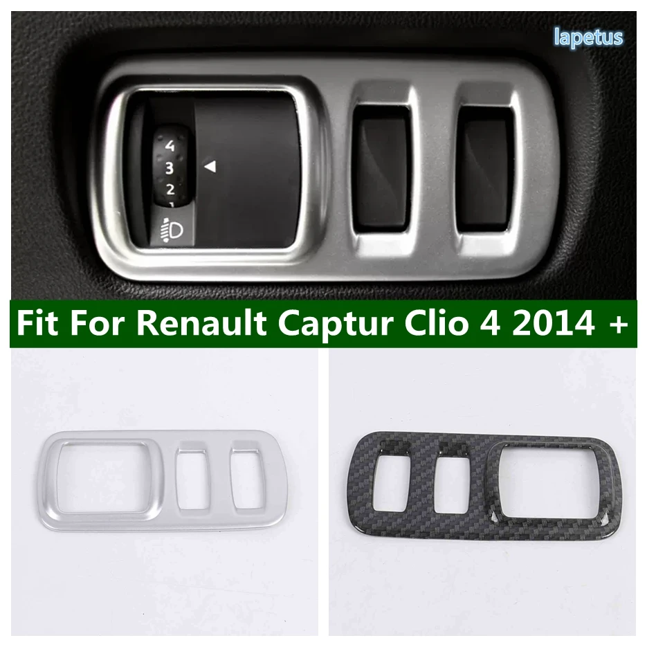 

Head Light Fog Lamp Switch Decoration Panel Cover Foglight Button Trim Fit For Renault Captur Clio 4 2014 - 2018 Car Accessories