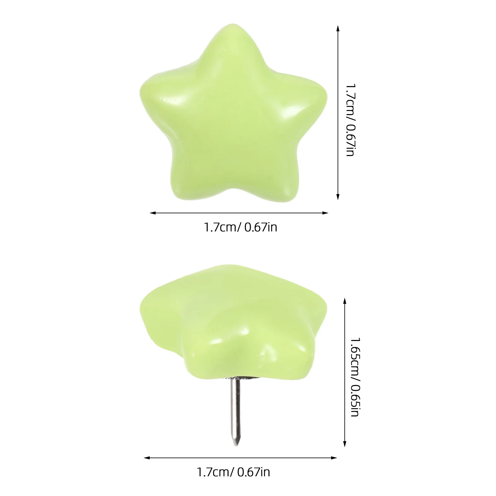 30 قطعة على شكل نجمة Thumbtacks نابضة بالحياة الراتنج شقة رئيس دفع دبابيس ل لوحة الإعلانات خريطة الأظافر ديكورات جدرانية معلقة