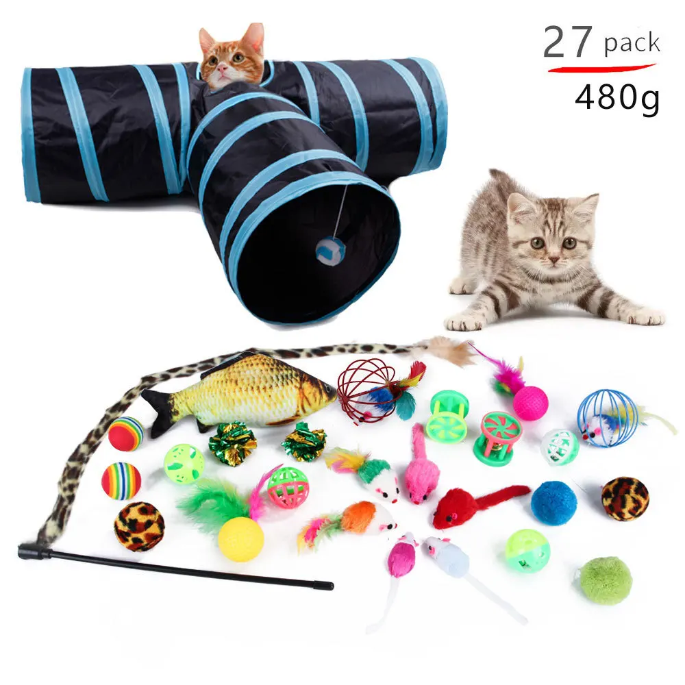 Katze Spielzeug Maus Form Bälle Faltbare Katze Kätzchen Spielen Tunnel Chat Lustige Katze Zelt Maus Liefert Simulation Fisch Katze Zubehör – Detail 9