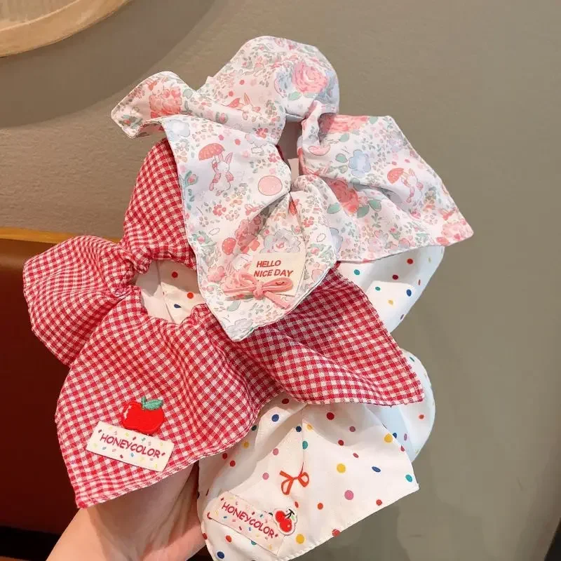 1 Stück Schleifenförmiger quadratischer Schal, Darmförmiges Haarband, neuer Stil, Haargummi zum Binden des Pferdeschwanzes, Haarband-Accessoire für weibliche Prinzessinnen-Duttfrisuren