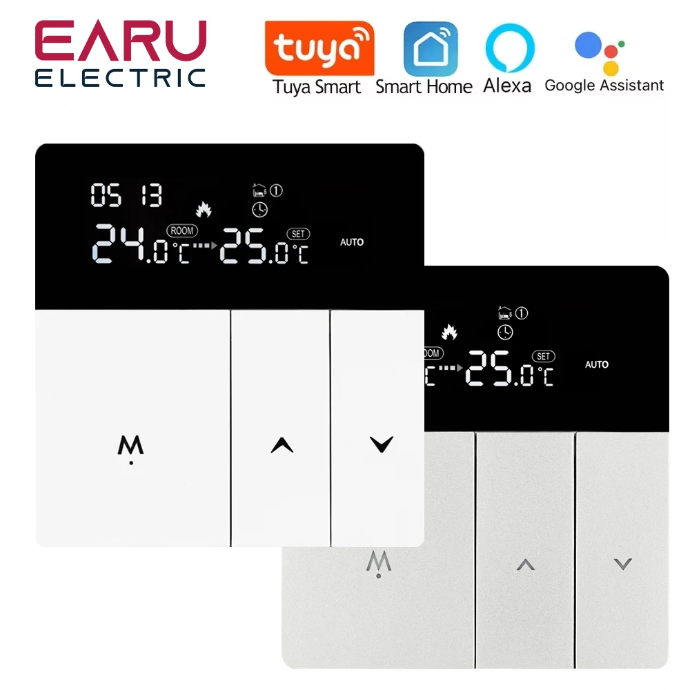 Termostato inteligente Tuya WiFi, calefacción de suelo eléctrica TRV, caldera de Gas y agua, control remoto por voz y temperatura para Google Home Alexa