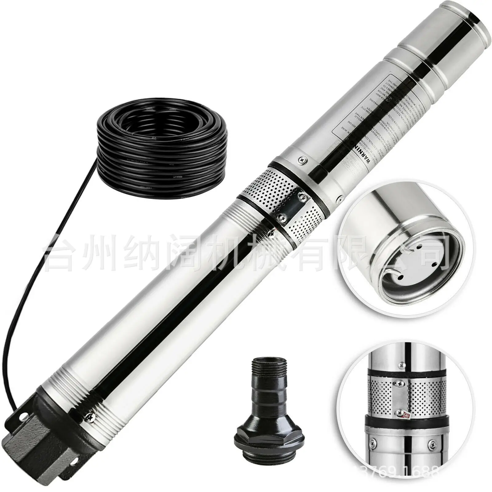

4 "stainless steel sand-resistant deep well pump 110V household submersible pump 0.5Hp agricultural irrigation pump 25GPM US sta